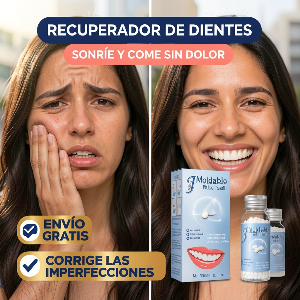 Restaurador de dientes - Sonríe, come y habla sin temor ni dolor